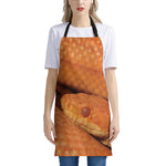 Orange Snake Print Apron