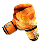 Orange Snake Print Boxing Gloves