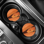 Orange Snake Print Car Coasters