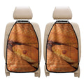 Orange Snake Print Car Seat Organizers