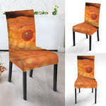 Orange Snake Print Dining Chair Slipcover