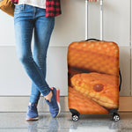 Orange Snake Print Luggage Cover