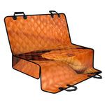 Orange Snake Print Pet Car Back Seat Cover