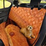 Orange Snake Print Pet Car Back Seat Cover