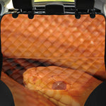 Orange Snake Print Pet Car Back Seat Cover