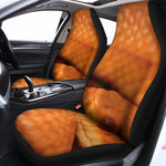 Orange Snake Print Universal Fit Car Seat Covers