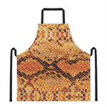 Orange Snakeskin Print Apron