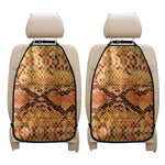 Orange Snakeskin Print Car Seat Organizers