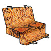 Orange Snakeskin Print Pet Car Back Seat Cover