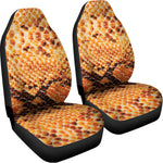 Orange Snakeskin Print Universal Fit Car Seat Covers