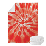 Orange Tie Dye Print Blanket