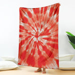 Orange Tie Dye Print Blanket