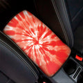 Orange Tie Dye Print Car Center Console Cover