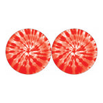 Orange Tie Dye Print Car Coasters