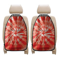 Orange Tie Dye Print Car Seat Organizers