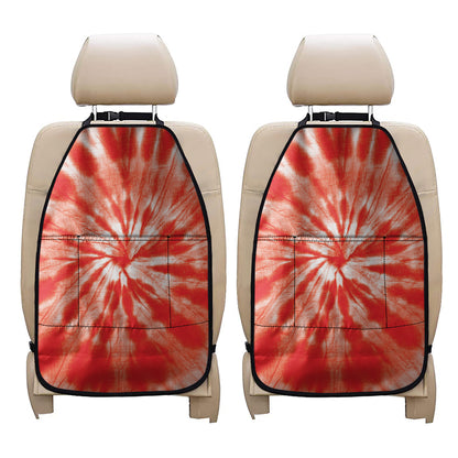 Orange Tie Dye Print Car Seat Organizers