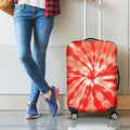 Orange Tie Dye Print Luggage Cover