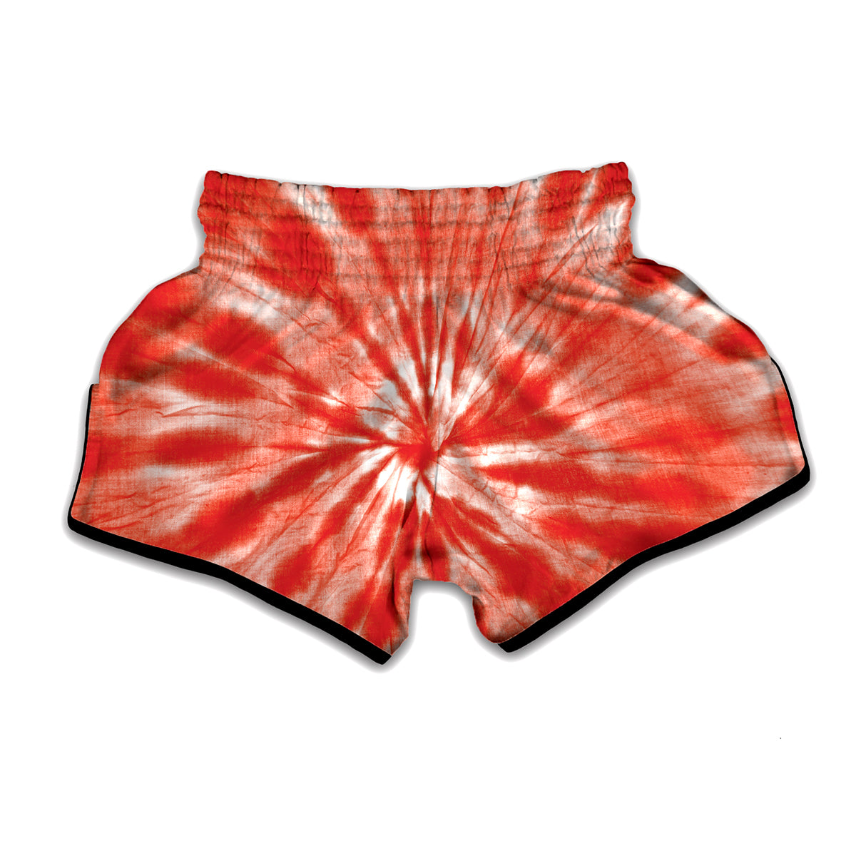 Orange Tie Dye Print Muay Thai Boxing Shorts
