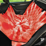 Orange Tie Dye Print Pet Car Back Seat Cover