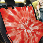 Orange Tie Dye Print Pet Car Back Seat Cover