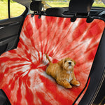 Orange Tie Dye Print Pet Car Back Seat Cover