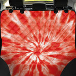 Orange Tie Dye Print Pet Car Back Seat Cover