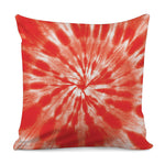 Orange Tie Dye Print Pillow Cover