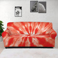Orange Tie Dye Print Sofa Cover