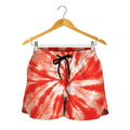 Orange Tie Dye Print Women's Shorts