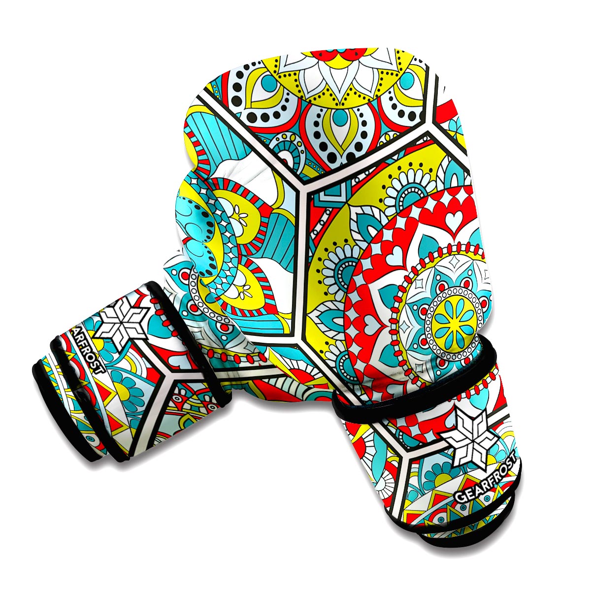 Oriental Mandala Bohemian Pattern Print Boxing Gloves