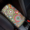 Oriental Mandala Bohemian Pattern Print Car Center Console Cover