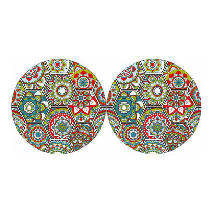 Oriental Mandala Bohemian Pattern Print Car Coasters