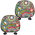 Oriental Mandala Bohemian Pattern Print Car Headrest Covers