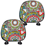 Oriental Mandala Bohemian Pattern Print Car Headrest Covers