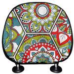 Oriental Mandala Bohemian Pattern Print Car Headrest Covers