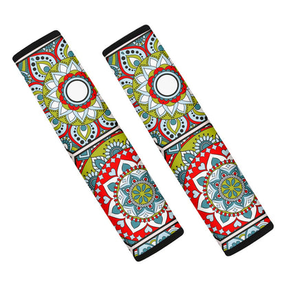 Oriental Mandala Bohemian Pattern Print Car Seat Belt Covers