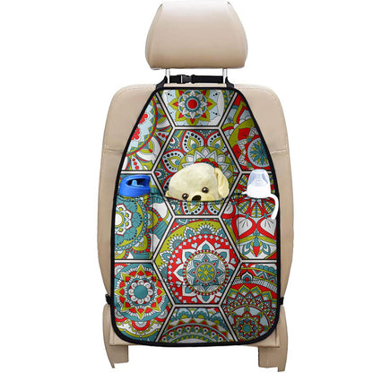 Oriental Mandala Bohemian Pattern Print Car Seat Organizers