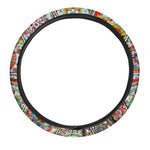 Oriental Mandala Bohemian Pattern Print Car Steering Wheel Cover