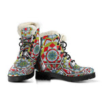 Oriental Mandala Bohemian Pattern Print Comfy Boots GearFrost