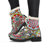 Oriental Mandala Bohemian Pattern Print Comfy Boots GearFrost