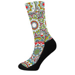 Oriental Mandala Bohemian Pattern Print Crew Socks