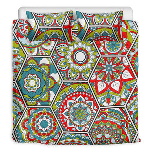 Oriental Mandala Bohemian Pattern Print Duvet Cover Bedding Set