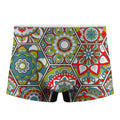 Oriental Mandala Bohemian Pattern Print Men's Boxer Briefs
