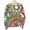 Oriental Mandala Bohemian Pattern Print Men's Crewneck Sweatshirt GearFrost
