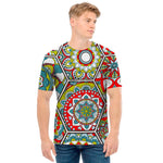Oriental Mandala Bohemian Pattern Print Men's T-Shirt
