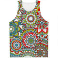 Oriental Mandala Bohemian Pattern Print Men's Tank Top