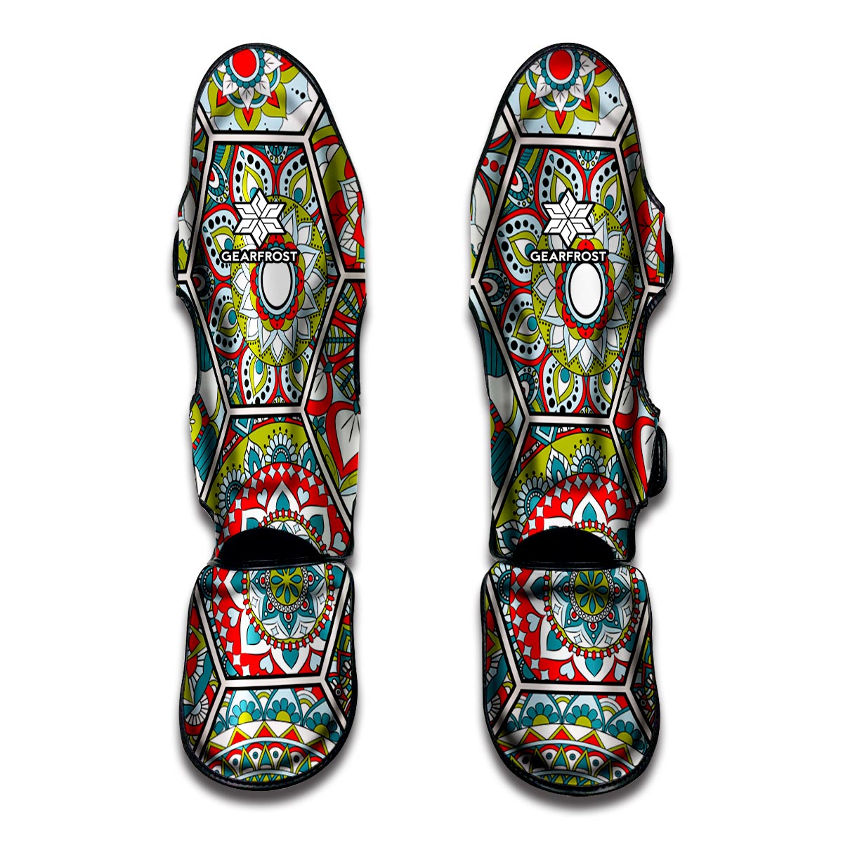 Oriental Mandala Bohemian Pattern Print Muay Thai Shin Guard