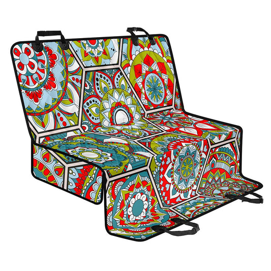 Oriental Mandala Bohemian Pattern Print Pet Car Back Seat Cover