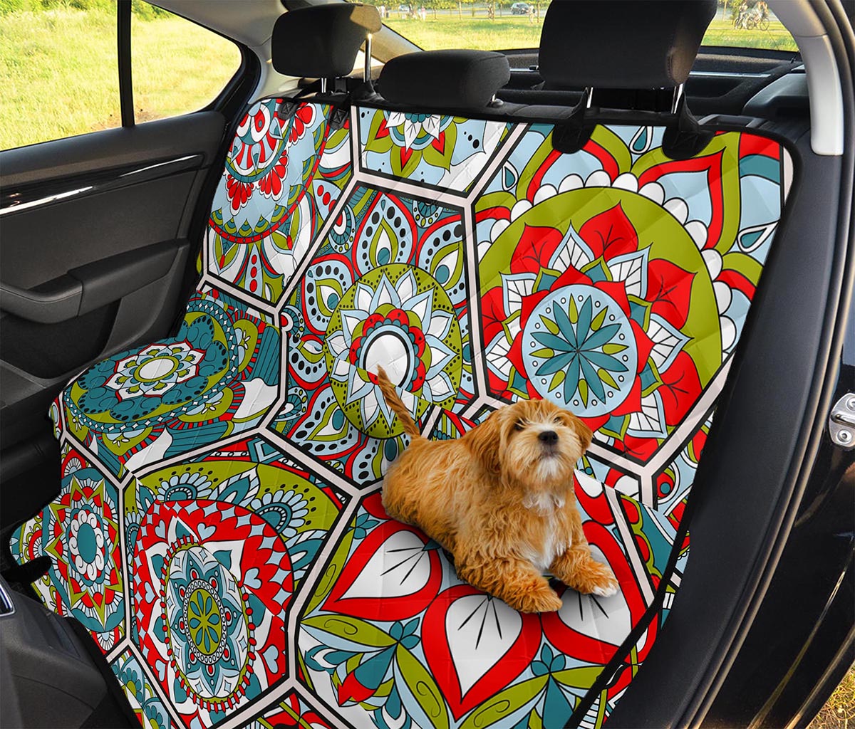 Oriental Mandala Bohemian Pattern Print Pet Car Back Seat Cover