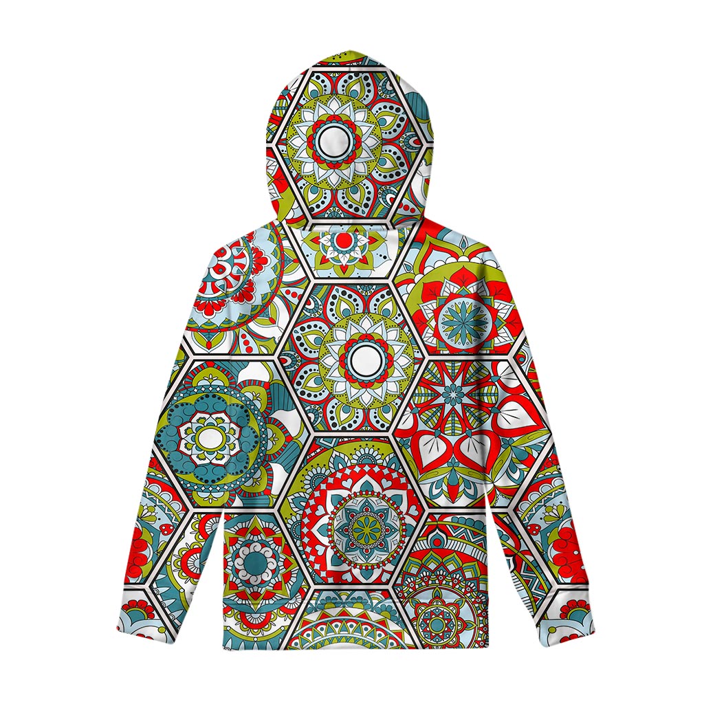 Oriental Mandala Bohemian Pattern Print Pullover Hoodie